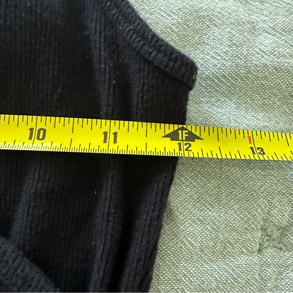 Abercrombie & Fitch Black Knotted Shoulders Wrap Bodysuit Small - Picture 6 of 7